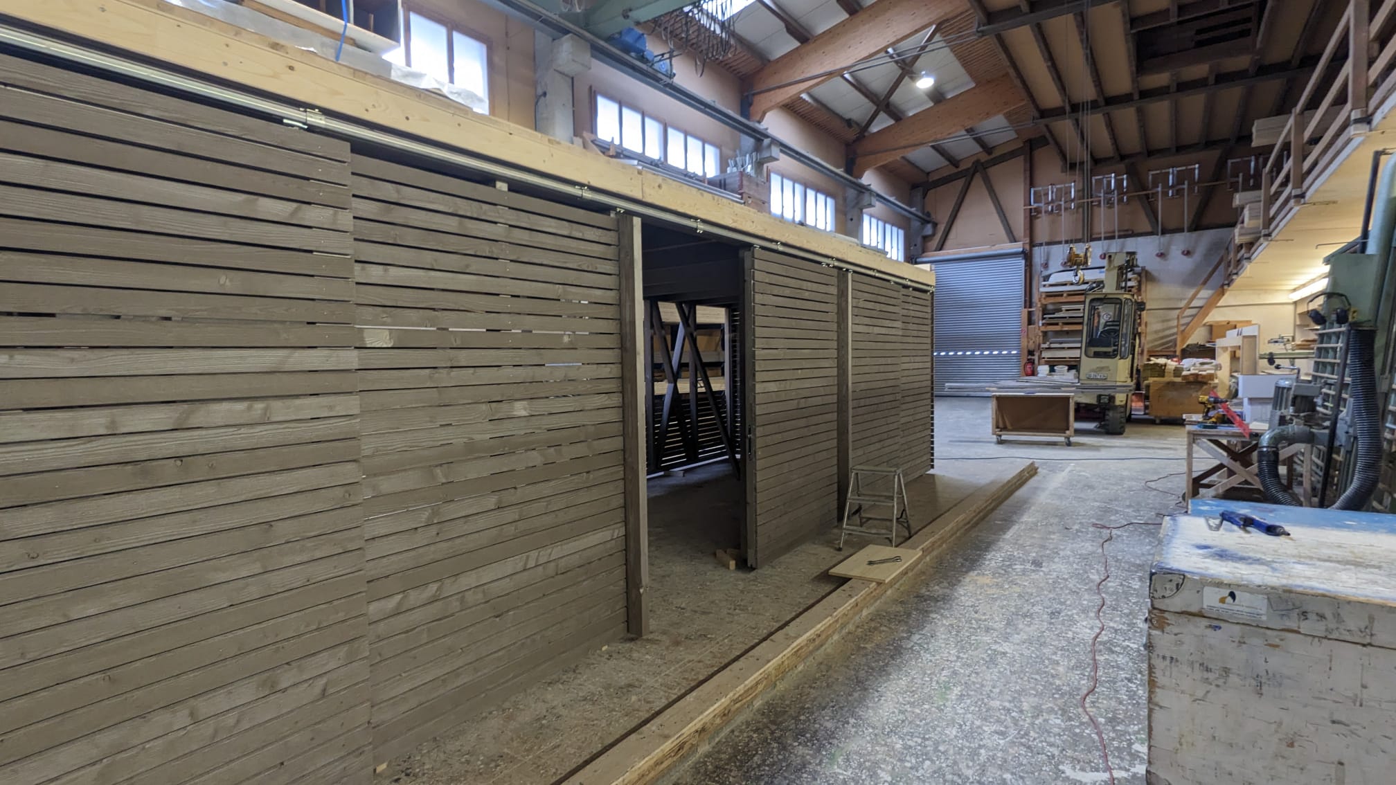 Velounterstand mit Sichtschutz Vorvergraut